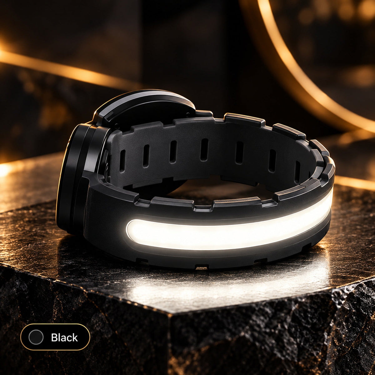 NovaFlow NightSafe Black LED Running Armband