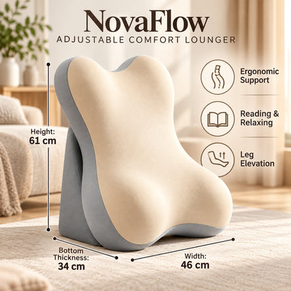 NovaFlow Comfort Lounger dimensions 61 cm height 46 cm width 34 cm bottom thickness