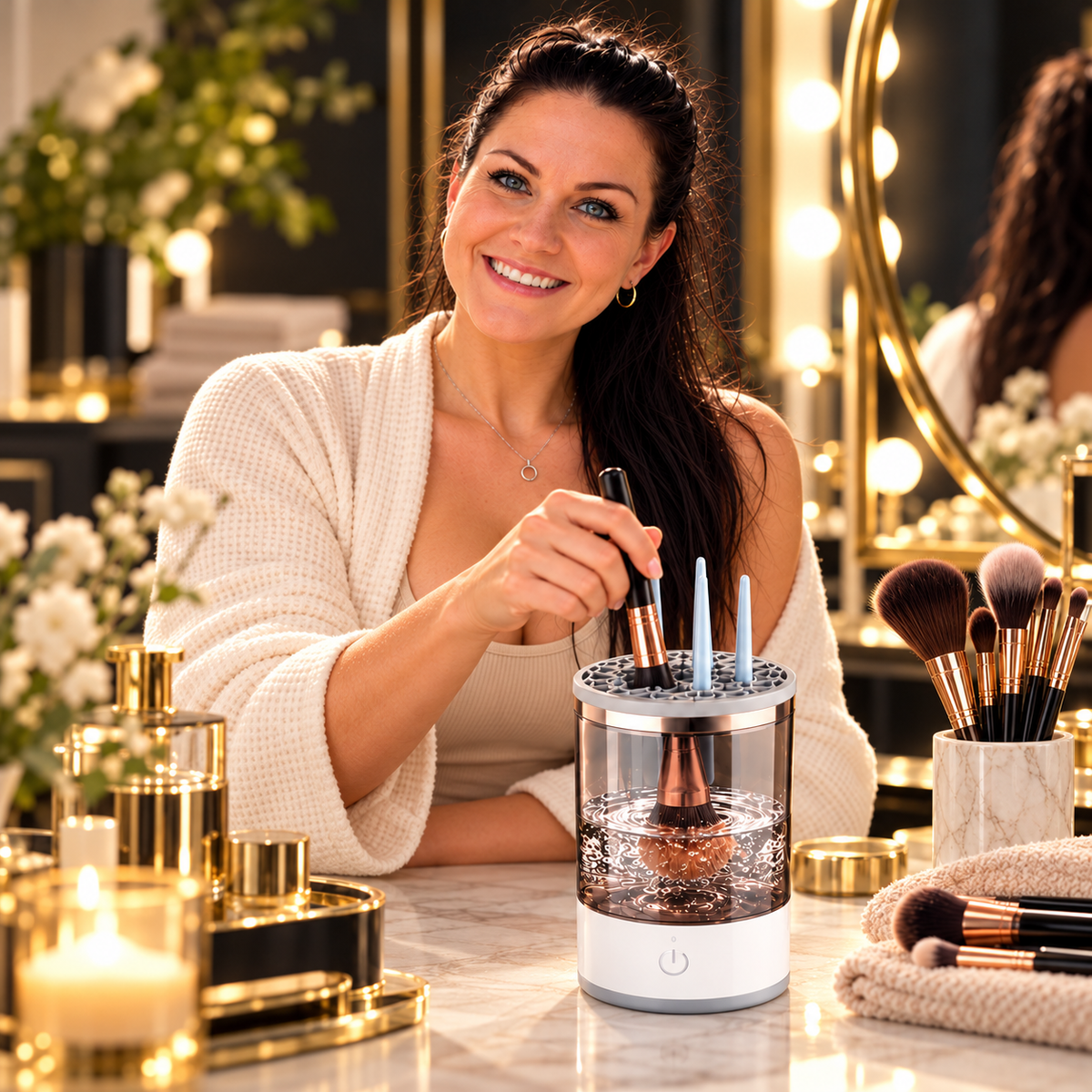 NovaFlow BrushFresh morning beauty routine image