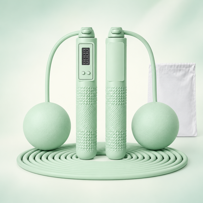 NovaFlow 2-in-1 Digital Skipping Rope - Green variant