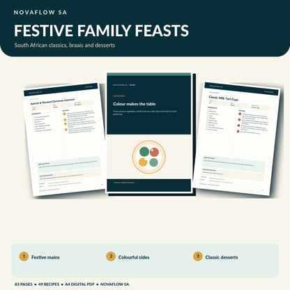 NovaFlow Festive Table - sample recipes for festive family meals