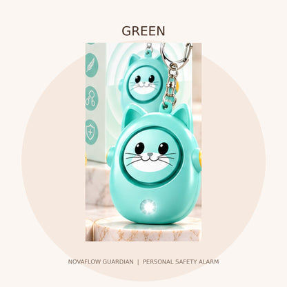 Green cat safety alarm — colour variant