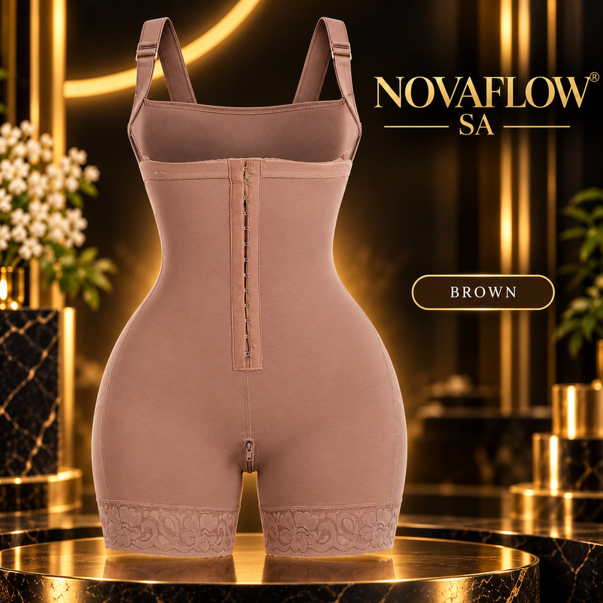 NovaFlow SA Sculpt & Shape Brown front view — branded square image
