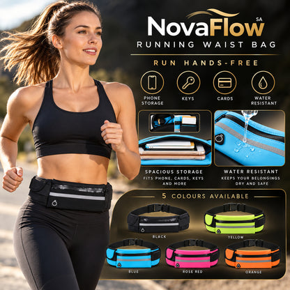 NovaFlow running waist bag worn hands-free outdoors